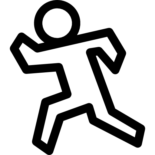 Running silhouette